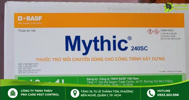 Thuốc diệt mối Mythic 240SC dạng gói