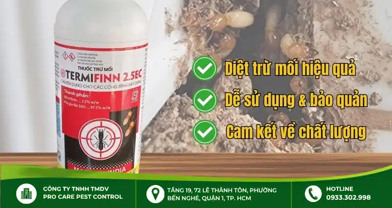 TERMIFINN 2.5EC – thuốc diệt mối công trình