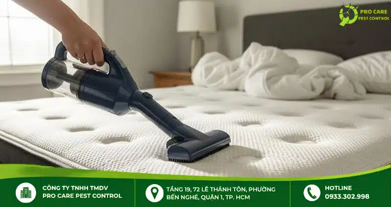 Cách diệt bọ chét trên giường