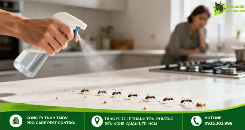 Thuốc diệt kiến dạng an toàn dạng xịt