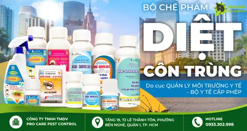 Các loại chế phẩm diệt côn trùng được sử dụng phổ biến