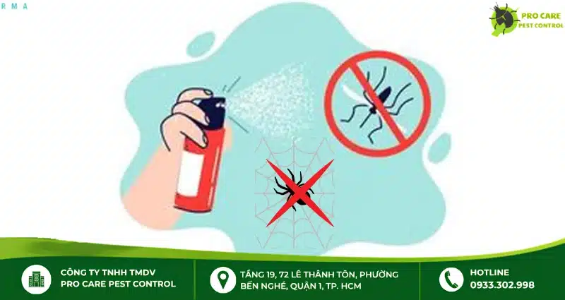 Thuốc xịt muỗi có giết được nhện không?