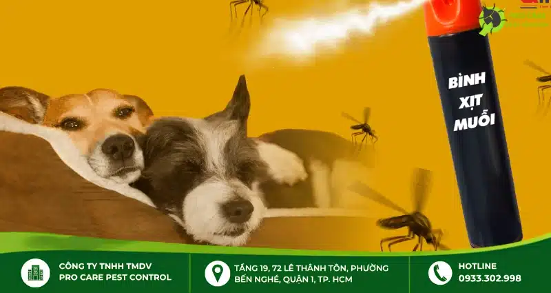 Thuốc xịt muỗi có độc không đối với chó mèo