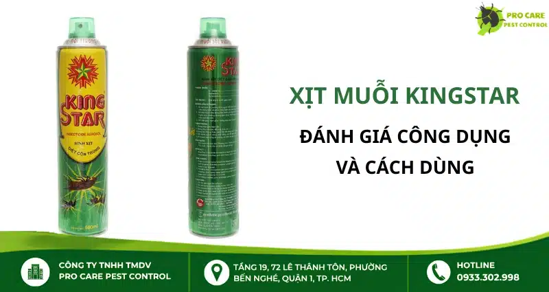 Xịt muỗi Kingstar có hiệu quả không? Đánh giá công dụng và cách dùng