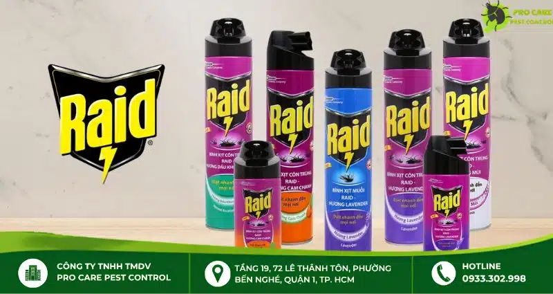 Cách sử dụng bình xịt muỗi Raid an toàn