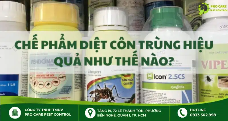 Chế phẩm sinh học diệt côn trùng hiệu quả