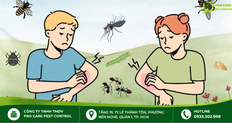 Côn trùng trong nhà gây hại