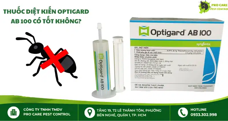 Thuốc diệt kiến Optigard AB 100 có tốt không? Giá bao nhiêu?