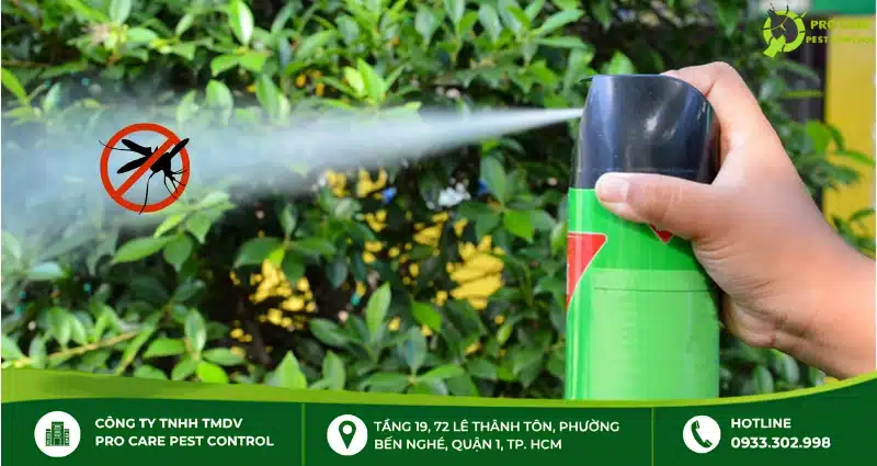 Ảnh hưởng thuốc xịt muỗi có hại cho cây trồng cần biết